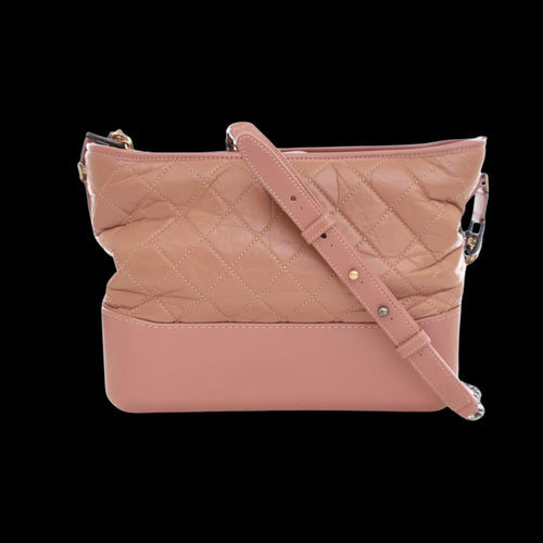 Pink Leather Chanel Crossbody Bag