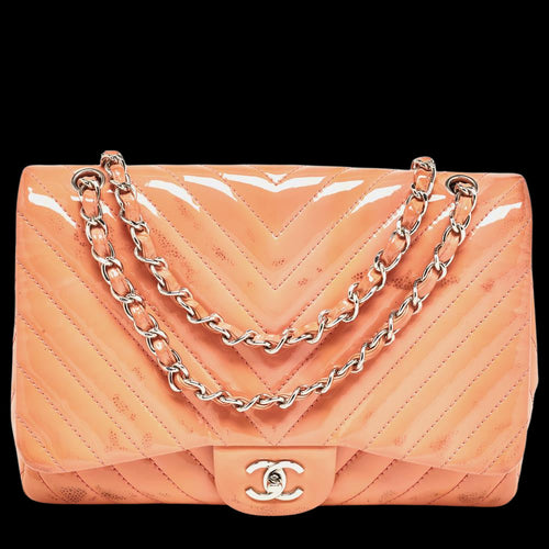 Pink Leather Chanel Flap Bag