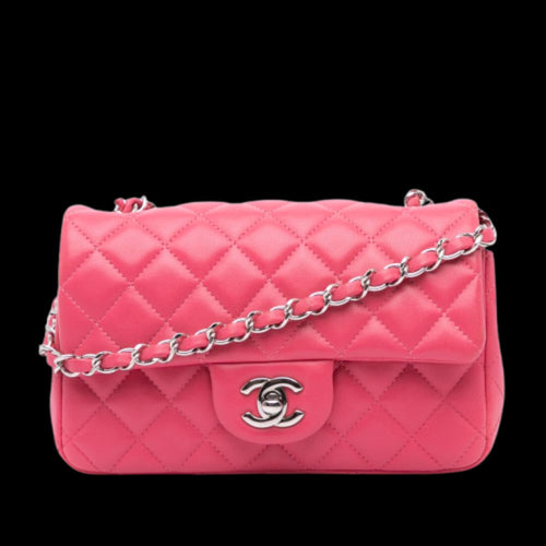 Pink Leather Chanel Flap Bag