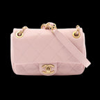 Pink Leather Chanel Crossbody Bag