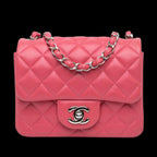 Pink Leather Chanel Flap Bag