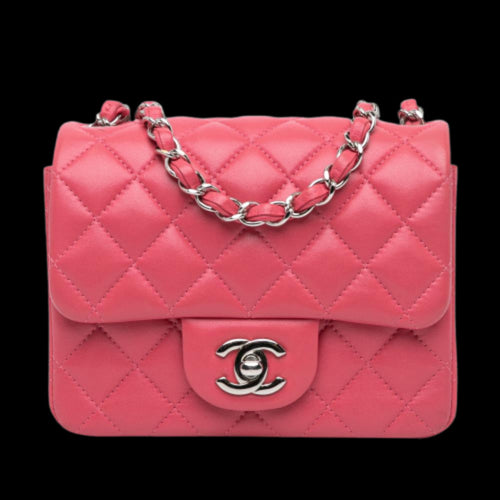 Pink Leather Chanel Flap Bag