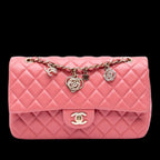 Pink Leather Chanel Flap Bag