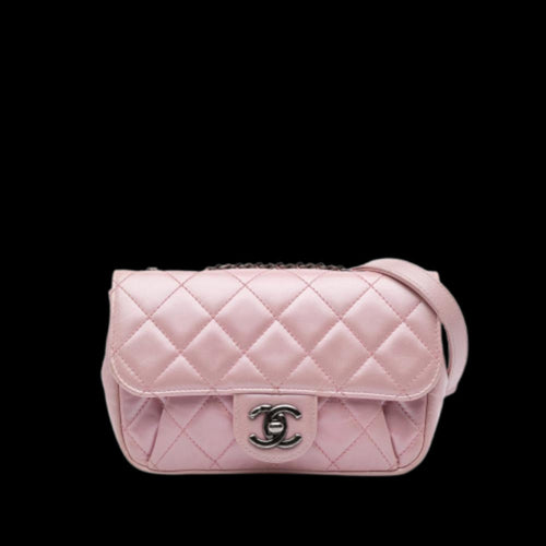 Pink Leather Chanel Flap Bag