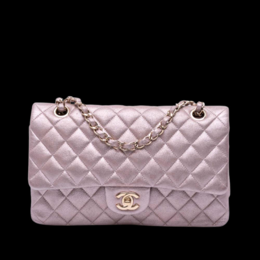 Pink Leather Chanel Flap Bag