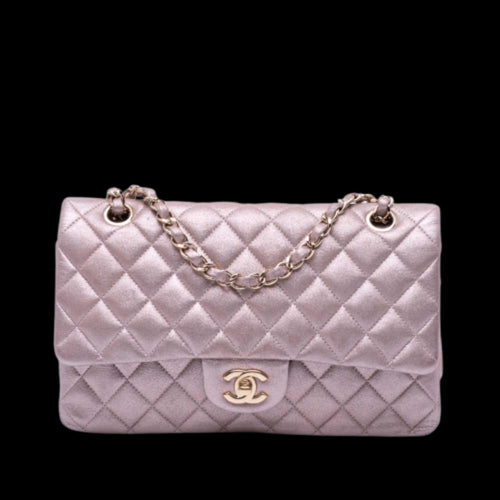 Pink Leather Chanel Flap Bag