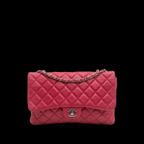Pink Leather Chanel Flap Bag