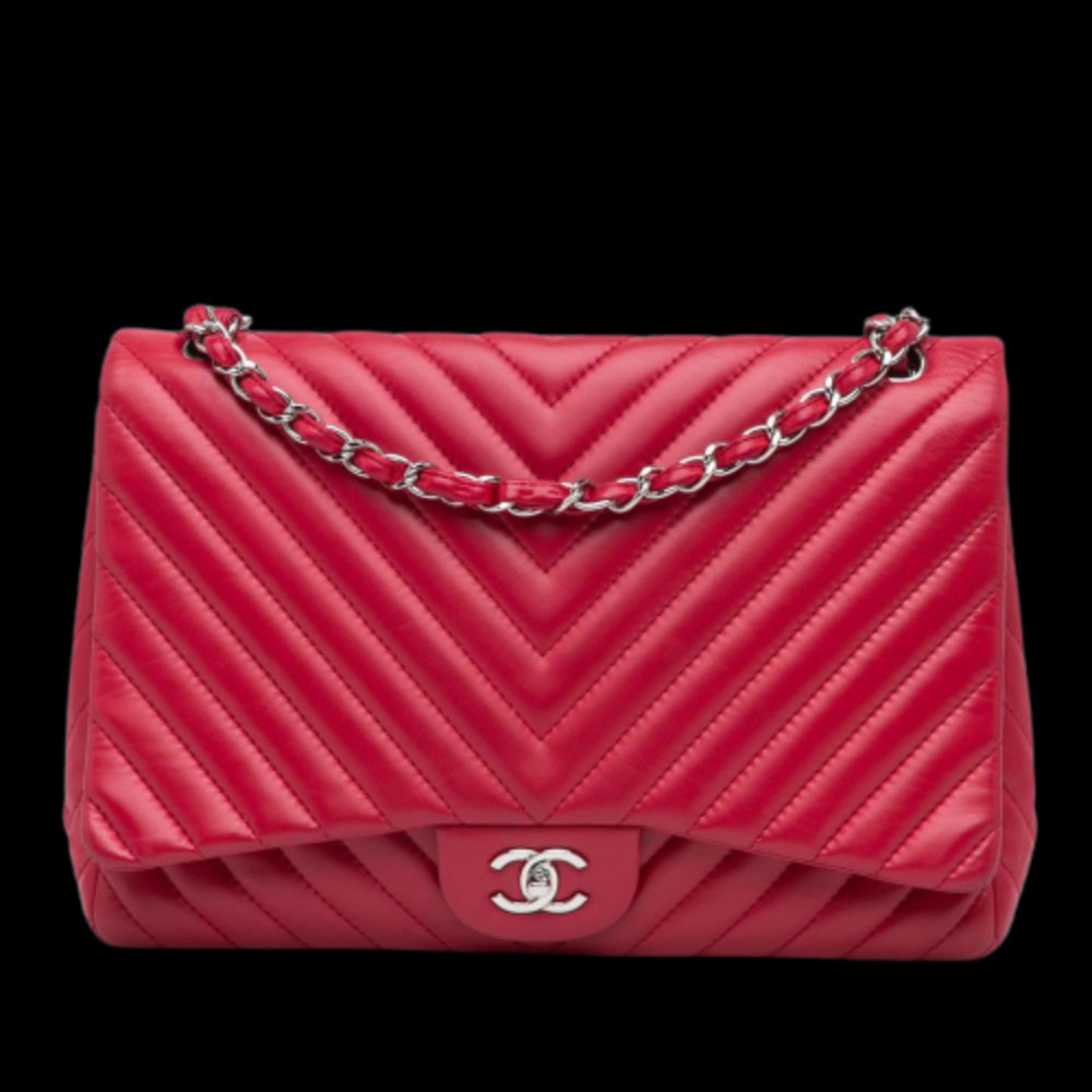 Pink Leather Chanel Flap Bag