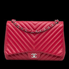 Pink Leather Chanel Flap Bag