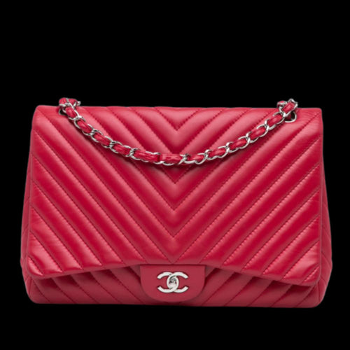 Pink Leather Chanel Flap Bag