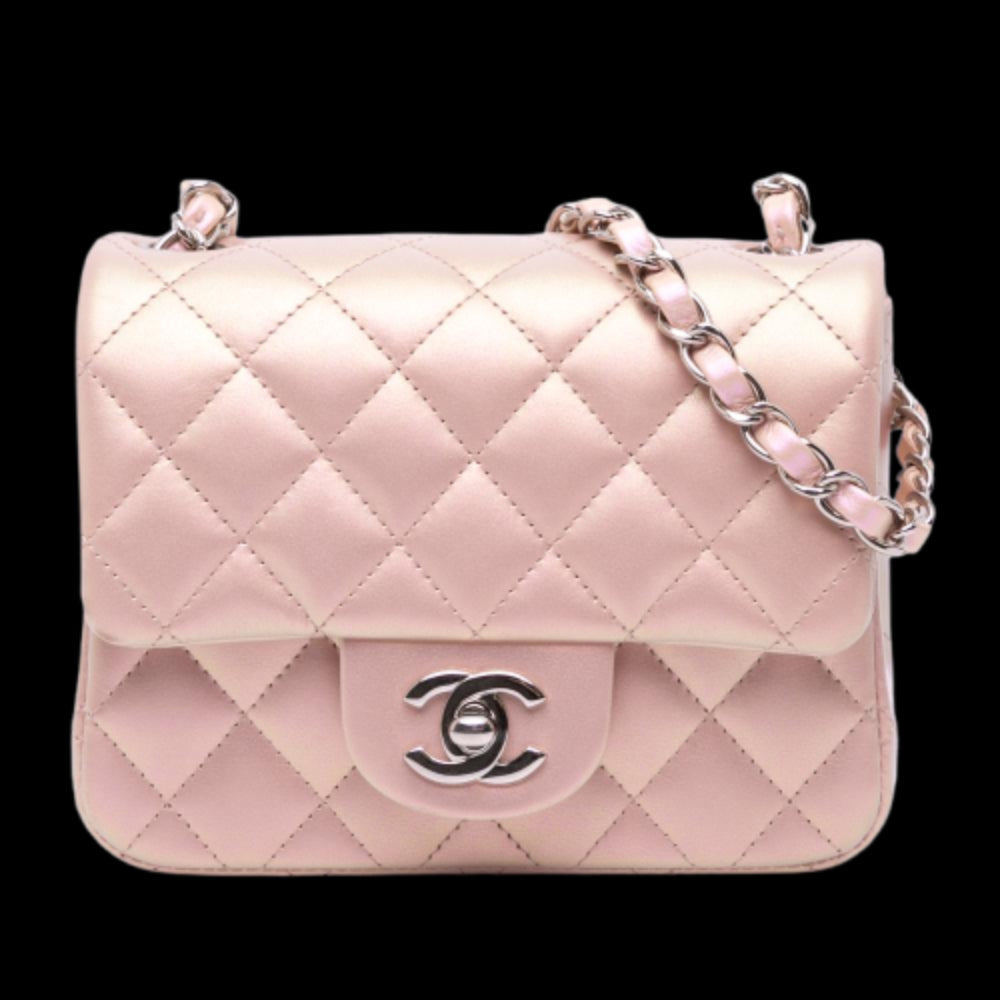 Pink Leather Chanel Flap Bag