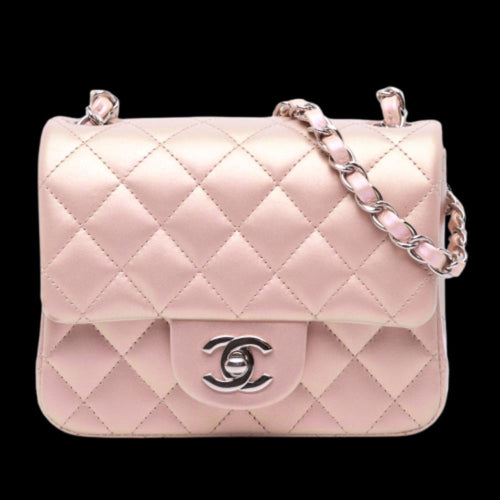 Pink Leather Chanel Flap Bag