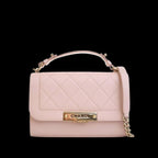 Pink Leather Chanel Flap Bag