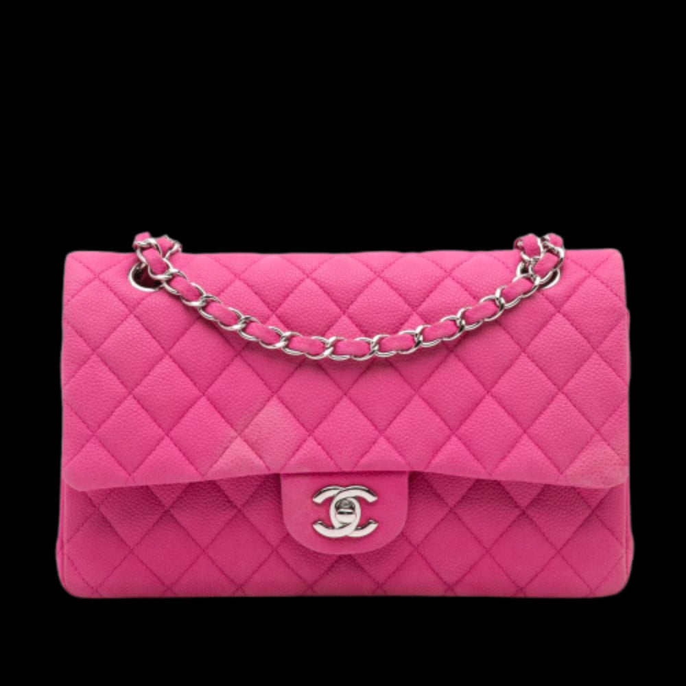 Pink Leather Chanel Flap Bag