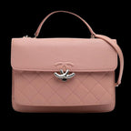 Pink Leather Chanel Flap Bag