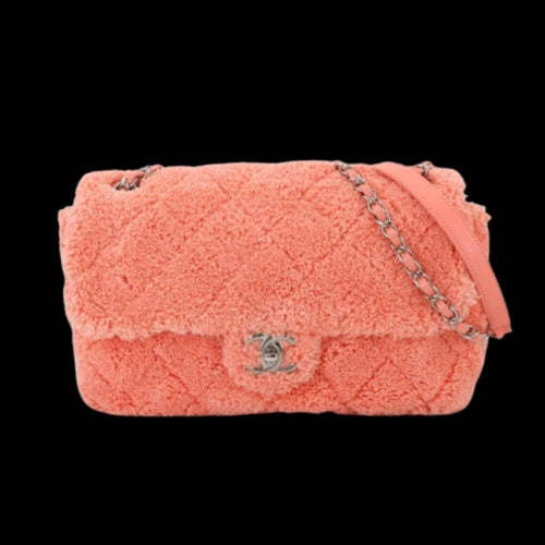 Pink Leather Chanel Shoulder Bag