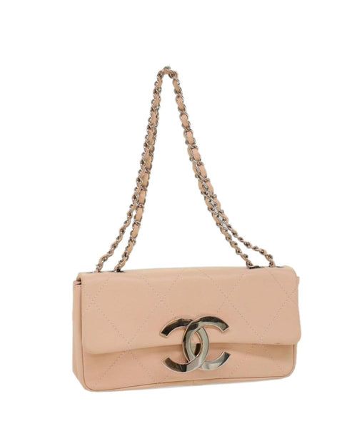 Pink Leather Chanel Shoulder Bag