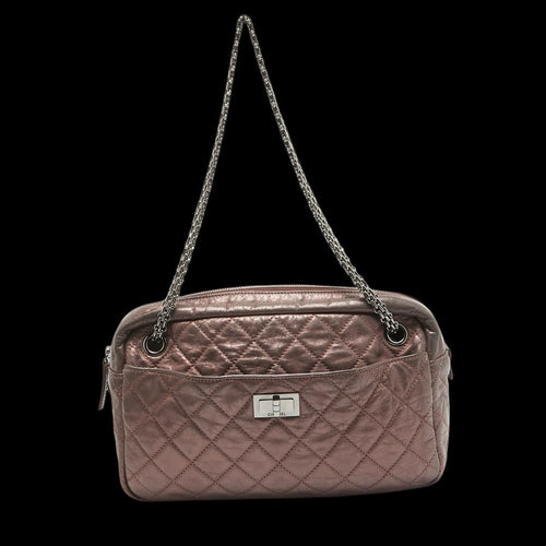 Pink Leather Chanel Shoulder Bag