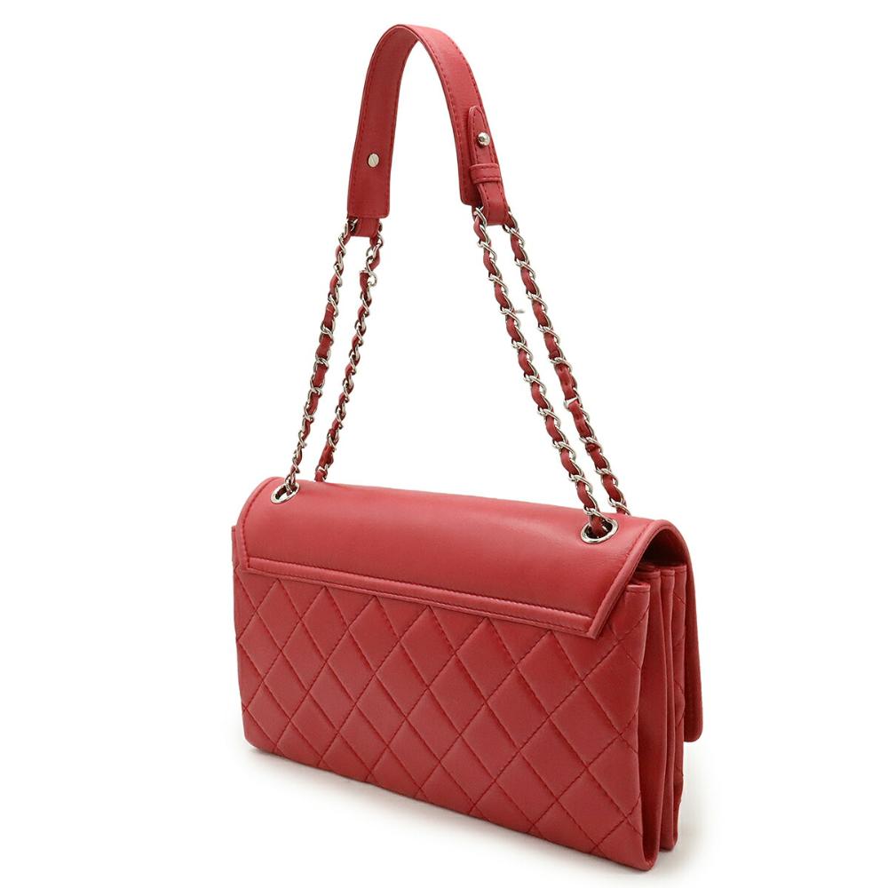 Pink Leather Chanel Shoulder Bag