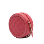 Pink Leather Chanel Crossbody Bag