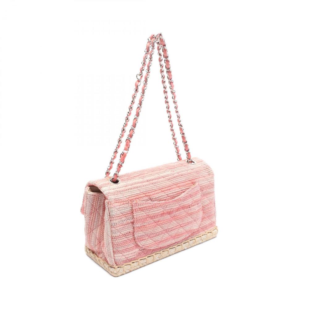Pink Leather Chanel Shoulder Bag