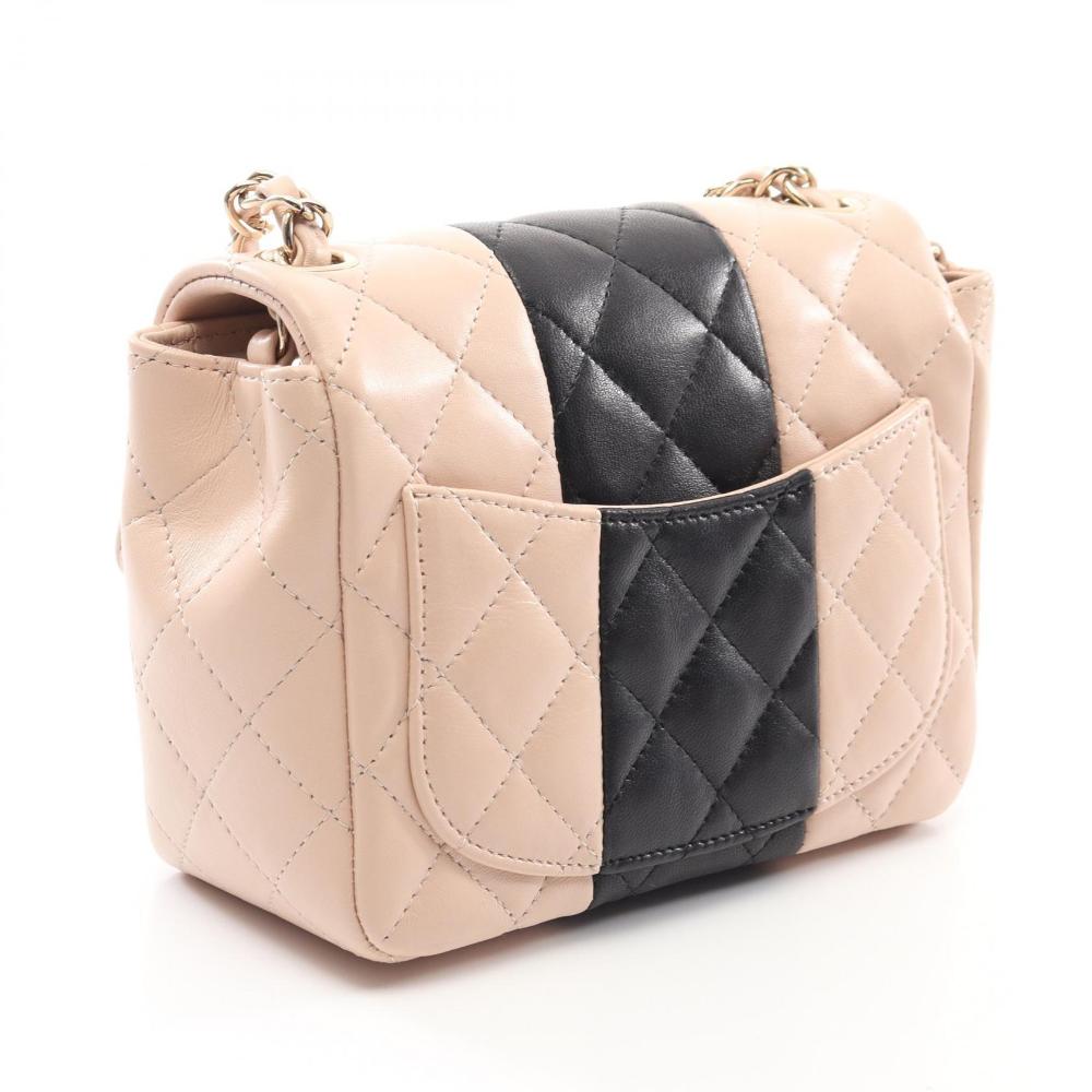 Pink Leather Chanel Crossbody Bag