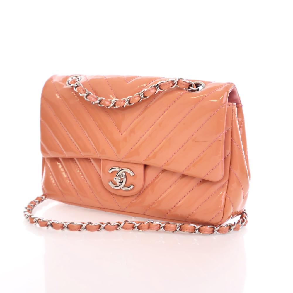 Pink Leather Chanel Flap Bag