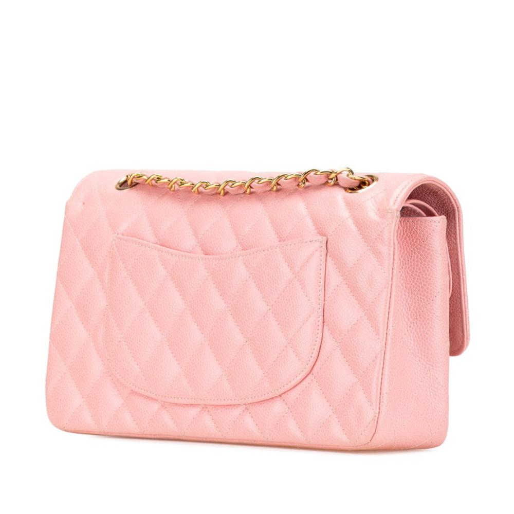 Pink Leather Chanel Flap Bag