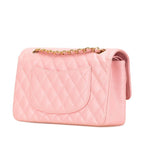 Pink Leather Chanel Flap Bag