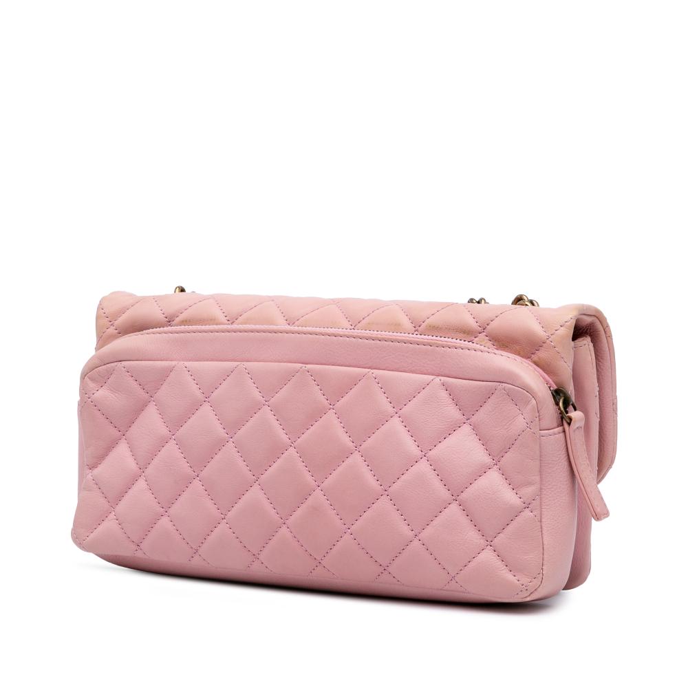Pink Leather Chanel Flap Bag