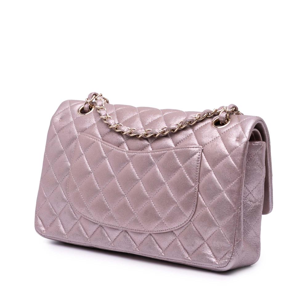 Pink Leather Chanel Flap Bag