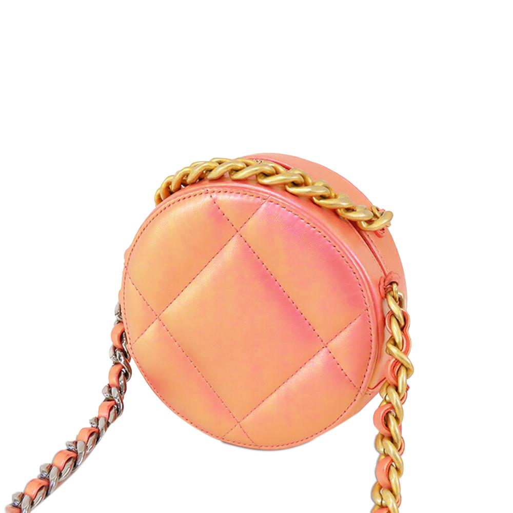 Pink Leather Chanel Clutch