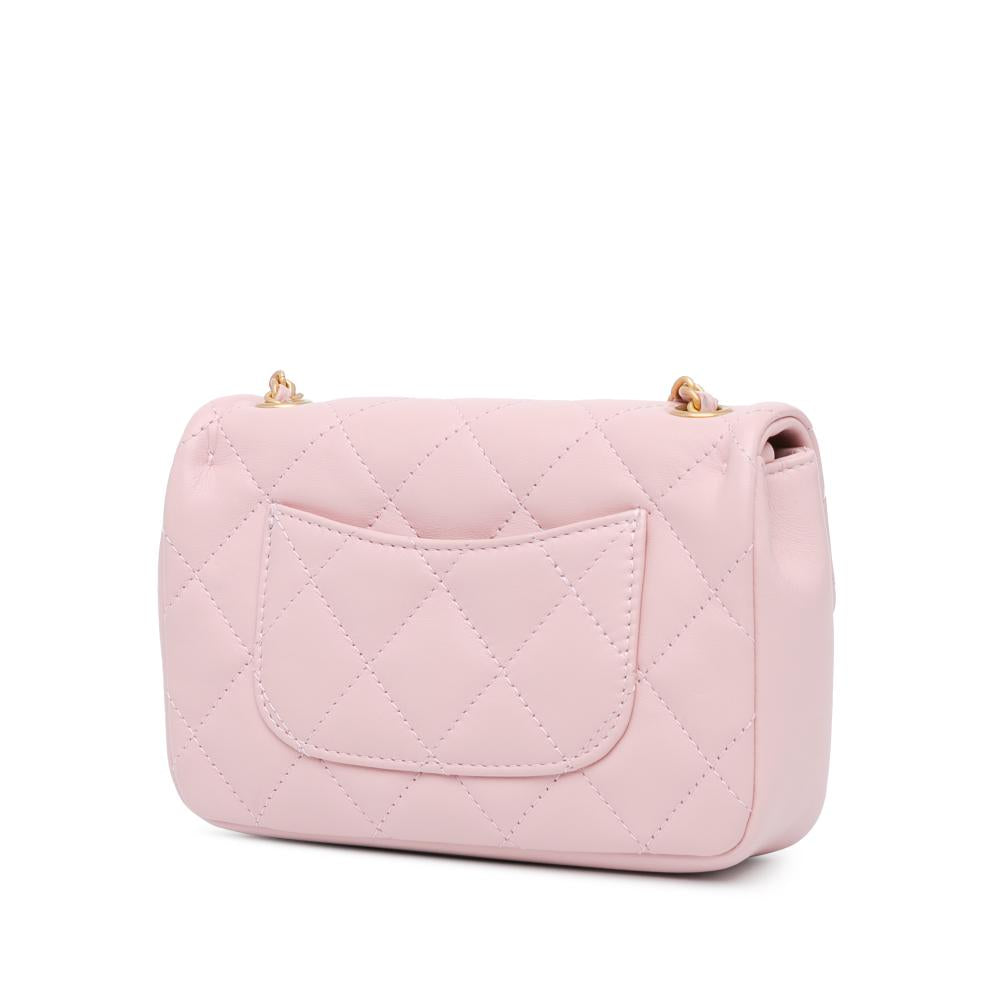 Pink Leather Chanel Flap Bag