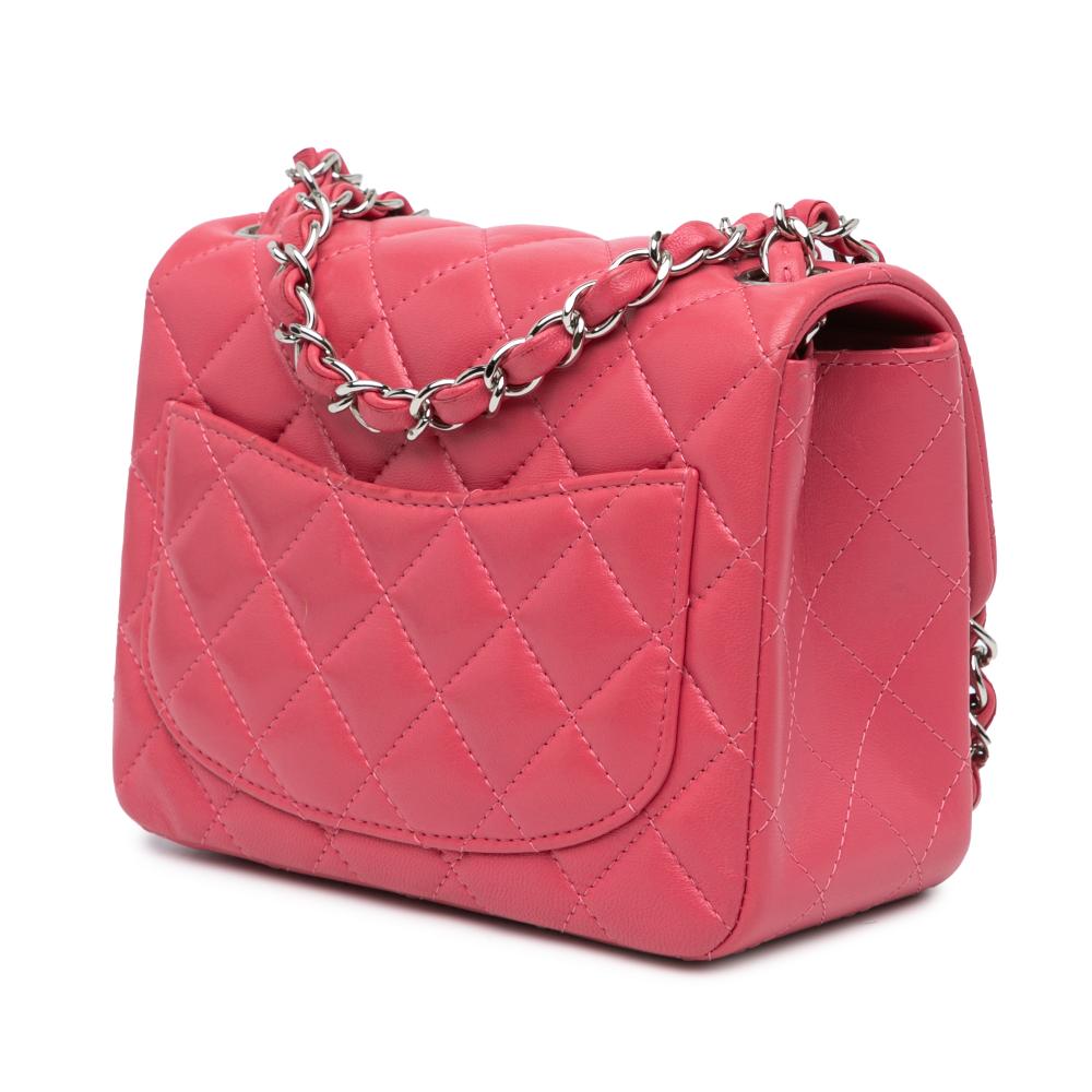 Pink Leather Chanel Flap Bag