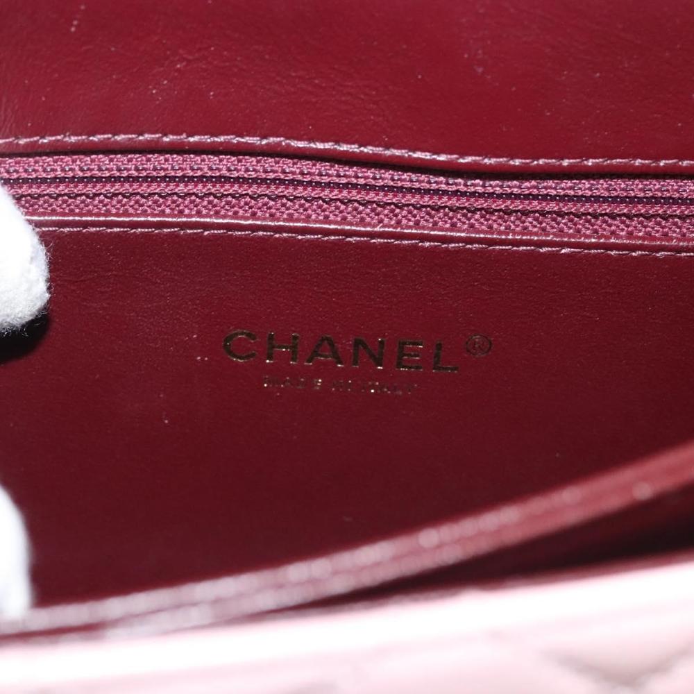 Pink Leather Chanel Shoulder Bag