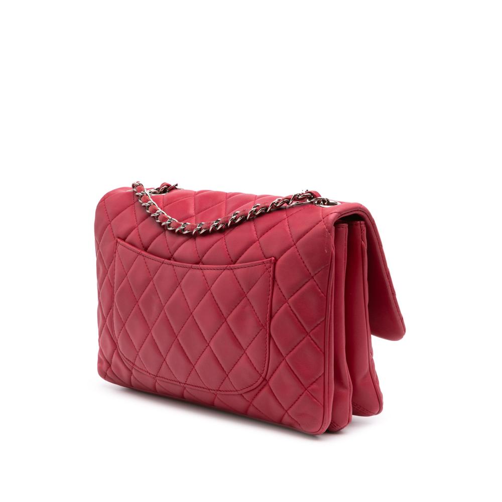 Pink Leather Chanel Flap Bag