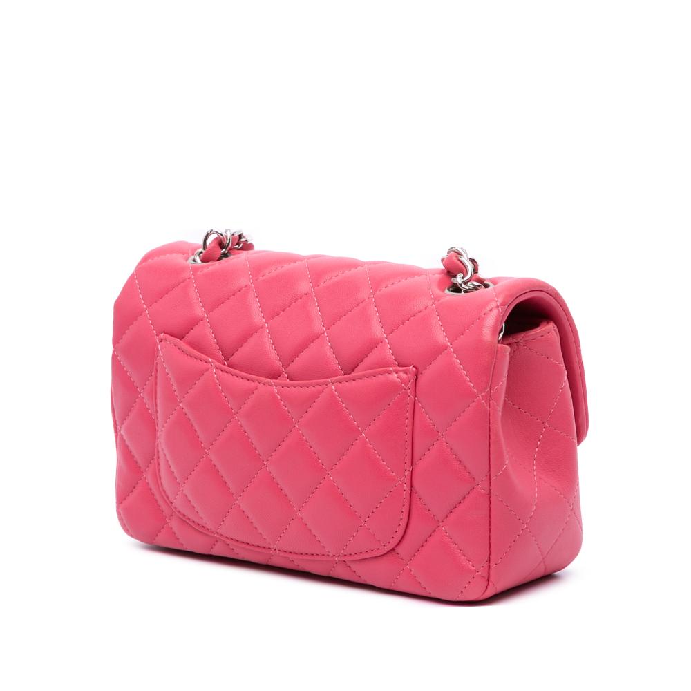 Pink Leather Chanel Flap Bag