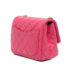 Pink Leather Chanel Flap Bag