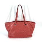 Pink Leather Chanel Tote