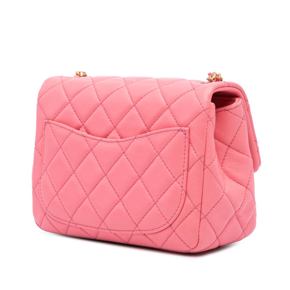 Pink Leather Chanel Flap Bag