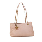 Pink Leather Chanel Tote