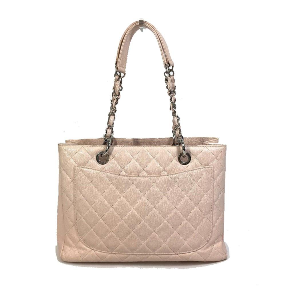 Pink Leather Chanel Shoulder Bag