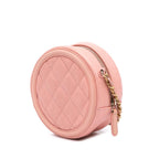 Pink Leather Chanel Crossbody Bag