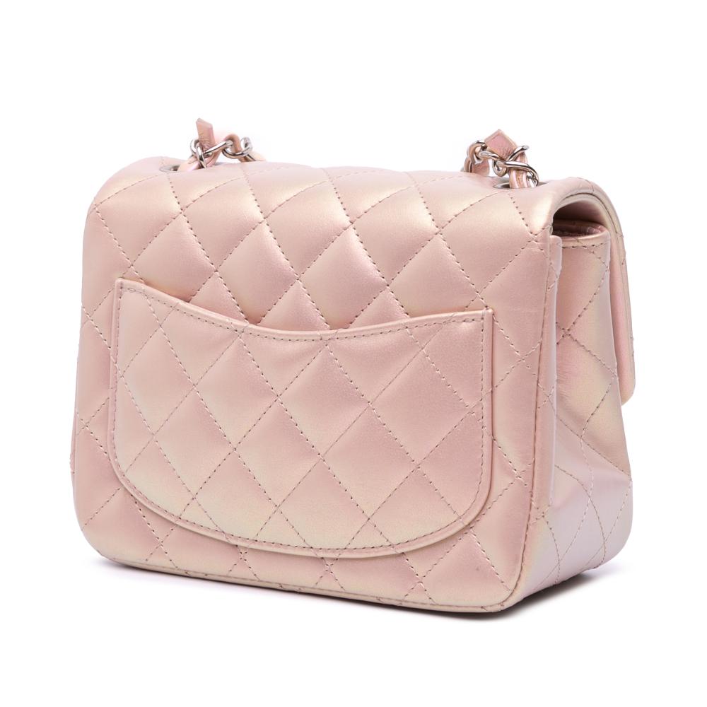 Pink Leather Chanel Flap Bag