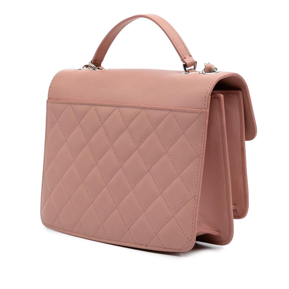 Pink Leather Chanel Flap Bag