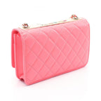 Pink Leather Chanel Crossbody Bag