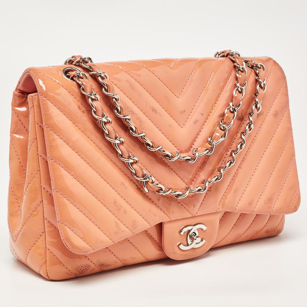 Pink Leather Chanel Flap Bag