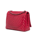 Pink Leather Chanel Flap Bag