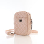 Pink Leather Chanel Crossbody Bag