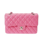 Pink Leather Chanel Flap Bag
